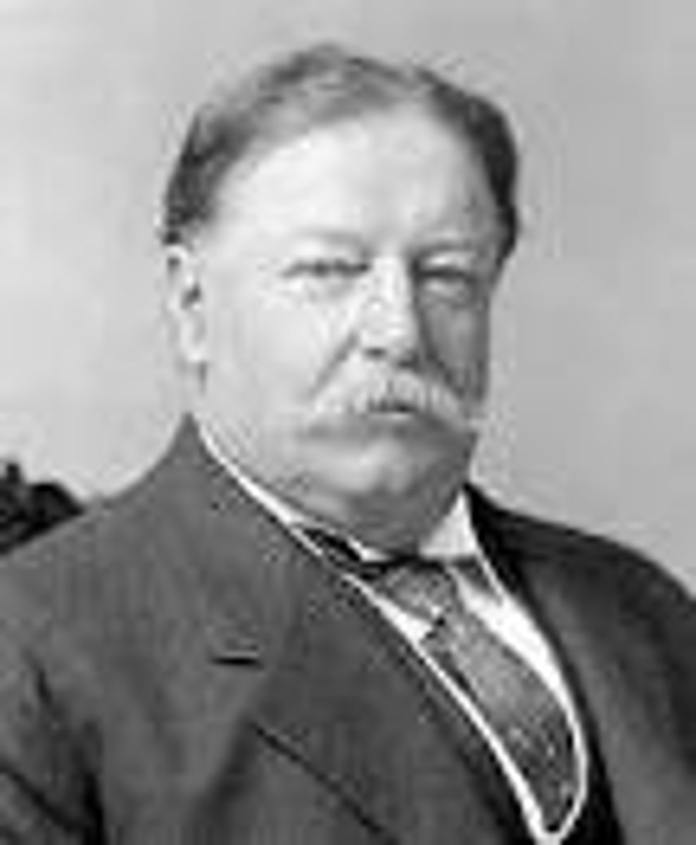 <p>27th President of the United States and later chief justice of the United States Supreme Court (1857-1930). He replaced Teddy Roosevelt as President and would later lose to Woodrow Wilson in the 1912 election.</p>