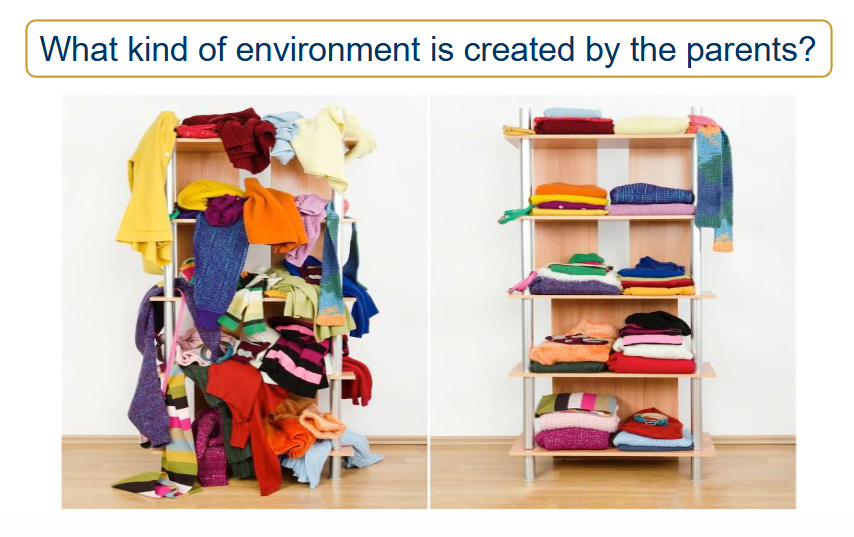 <p>Association between the inherited genotype of a child and environment in which the child is raised.</p>