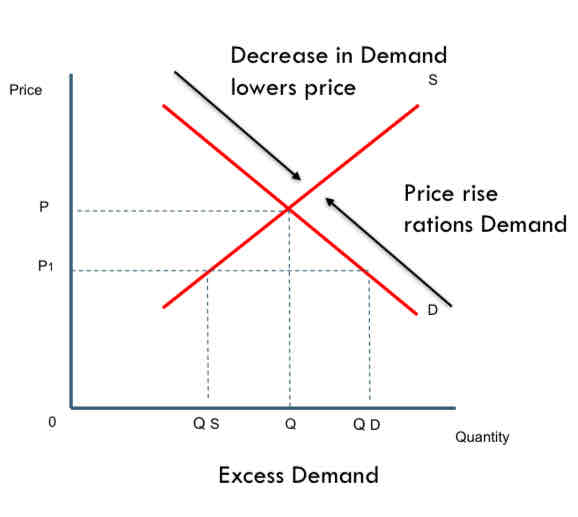 <p>Draw a diagram to show the rationing function </p>