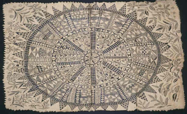 <p>niue, c 1850-1900 CE, tapa, freehand painting</p>