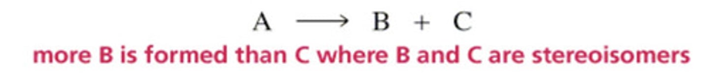 <p>Preferential formation of one stereoisomer over another</p><p>(Expensive method)</p>