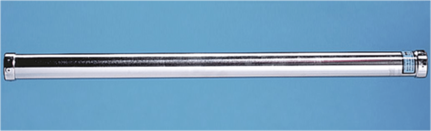 <p>Used on large animals to hold the jaws open wide enough to enable the passage of the stomach tube down the throat</p>