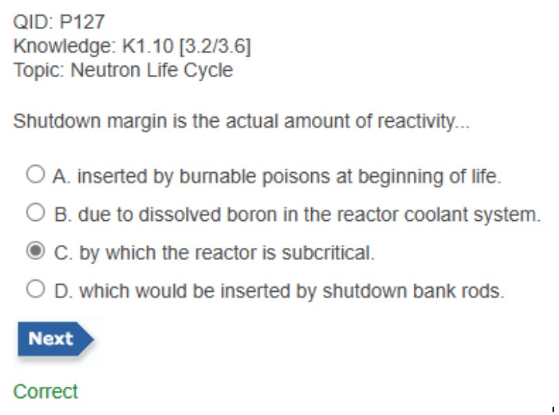 <p>Shutdown Margin (SDM)</p>