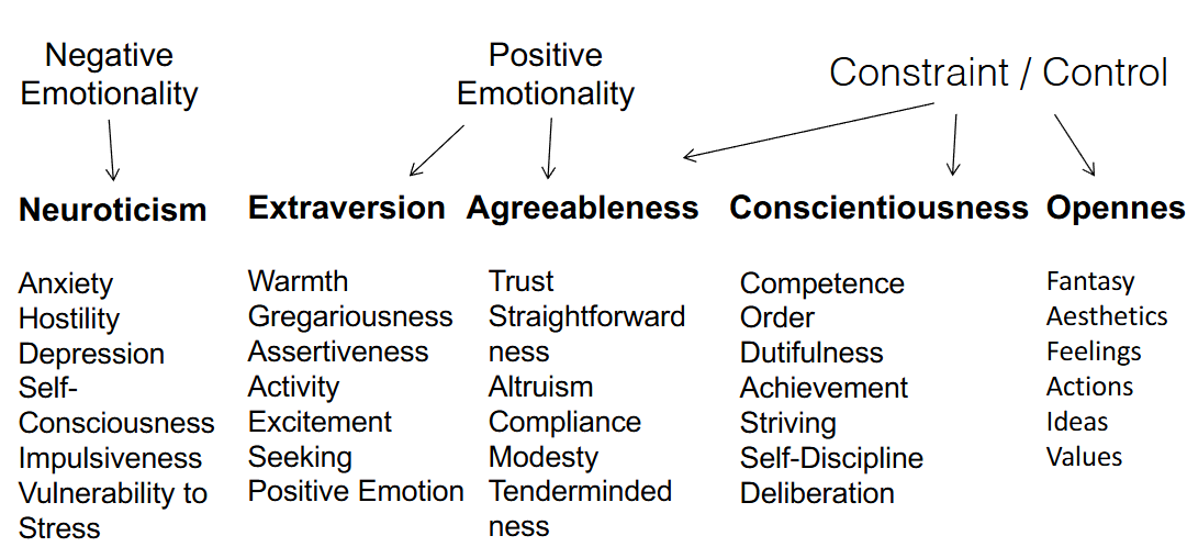 <p><span><span>Hierarchical View of Personality</span></span></p>