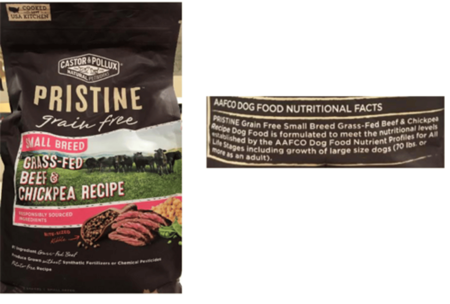 <p>what type of AAFCO statement is shown here</p>