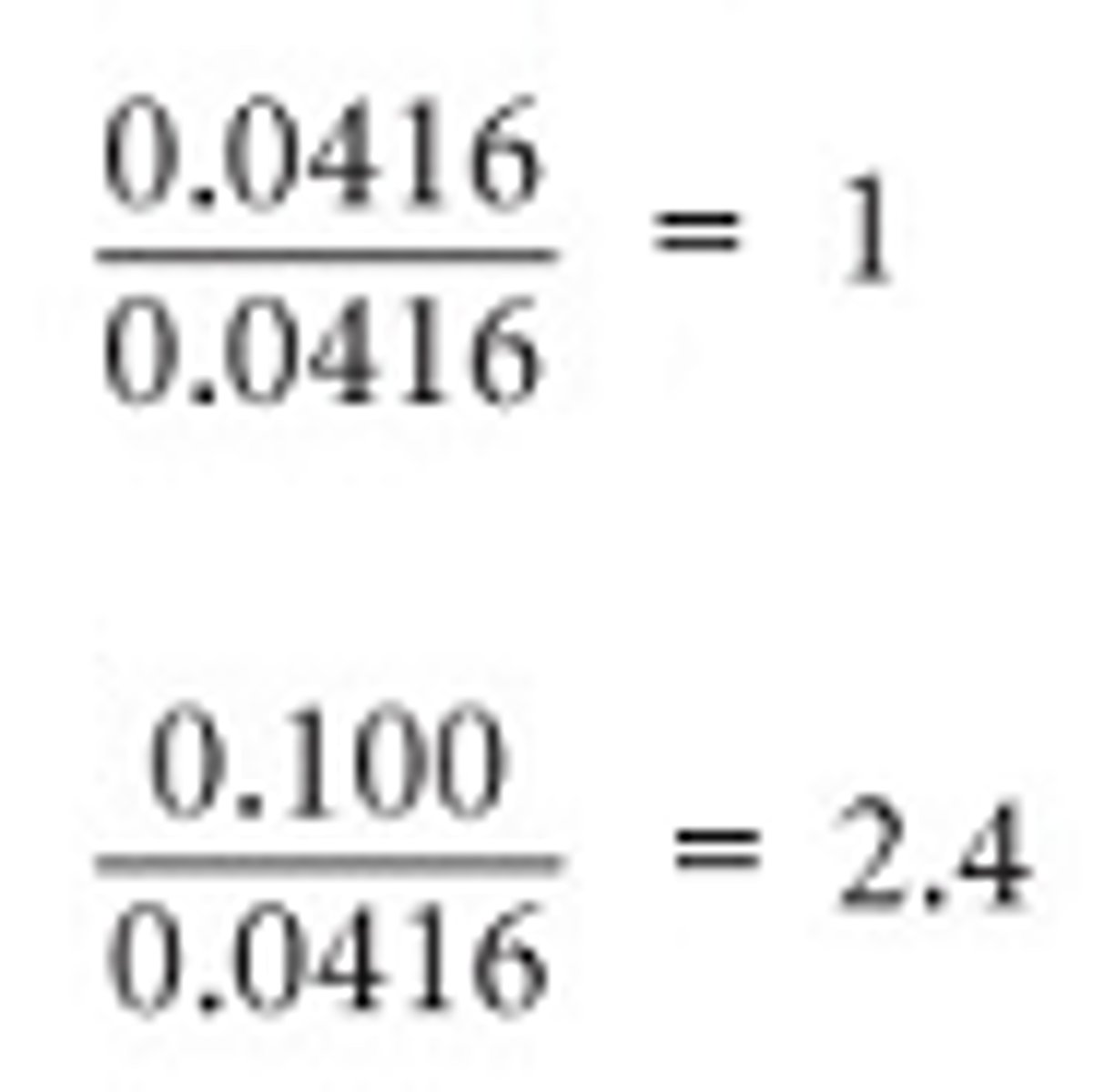 <p>Once we have the moles of each element, recall that we divide by the smallest number which would be 0.0416.</p>