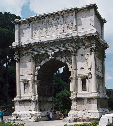 <p>Built to commemorate Capture of Jerusalem and became the symbol of Jerusalem and became the symbol of Jewish Diaspora Constructed by Emperor Domitah for the death and victory of his brother, Titus</p>