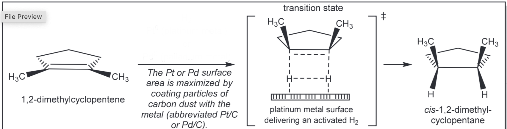 <p>Catalytic hydrogenation</p>