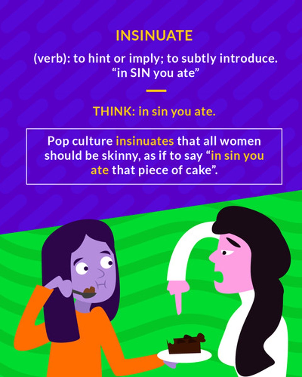<p>to suggest or hint slyly; to edge into something indirectly</p><p>(verb) to hint</p>