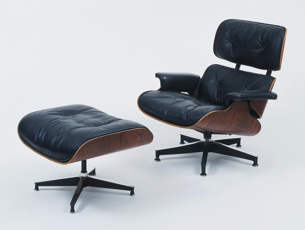 <p>What year was the iconic lounge chair and ottoman designed?</p>