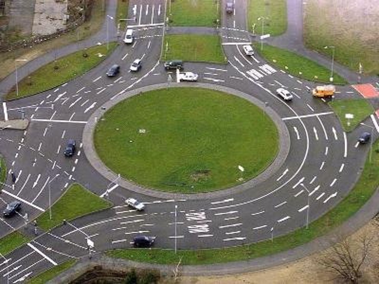 <p>COUNTERCLOCKWISE direction, and you should drive SLOW... don't STOP or PASS others.</p>