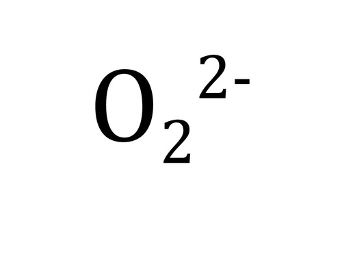 <p>O2(2-)</p>