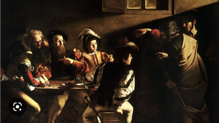 Caravaggio, De roeping van Mattheus