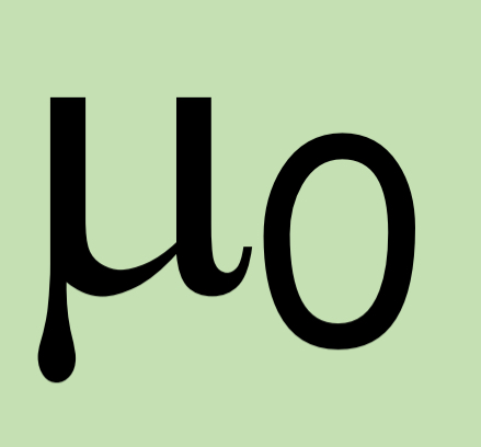 <p>Permeability of free space </p>