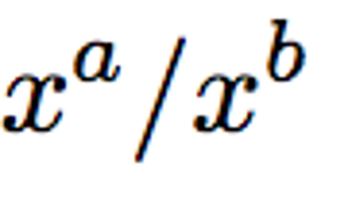 <p>x^a-b</p>