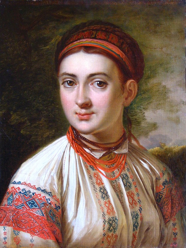 <p>В.Тропінін. Картина «Дівчина з Поділля»</p>