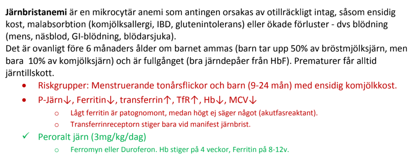 <p><strong>Bästa åtgärd:</strong><br><span data-name="check_mark_button" data-type="emoji">✅</span><span> </span><strong>Järntillskott</strong>.</p><p></p>