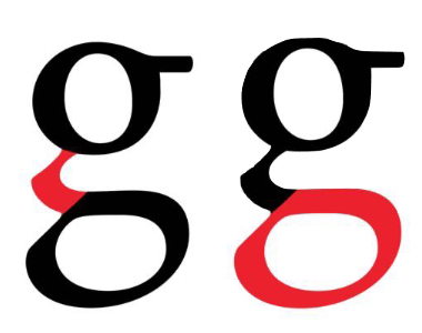 <p>one kind of lowercase g </p>