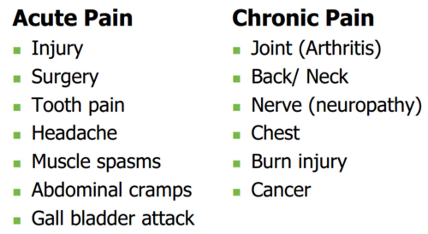 <p>pain lasting >3 months</p>