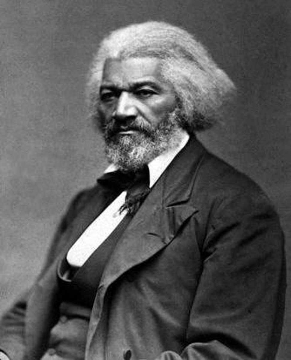 <p>(1817-1895) American abolitionist and writer, he escaped slavery and became a leading African American spokesman and writer. He published his biography, The Narrative of the Life of Frederick Douglass, and founded the abolitionist newspaper, the North Star.</p>