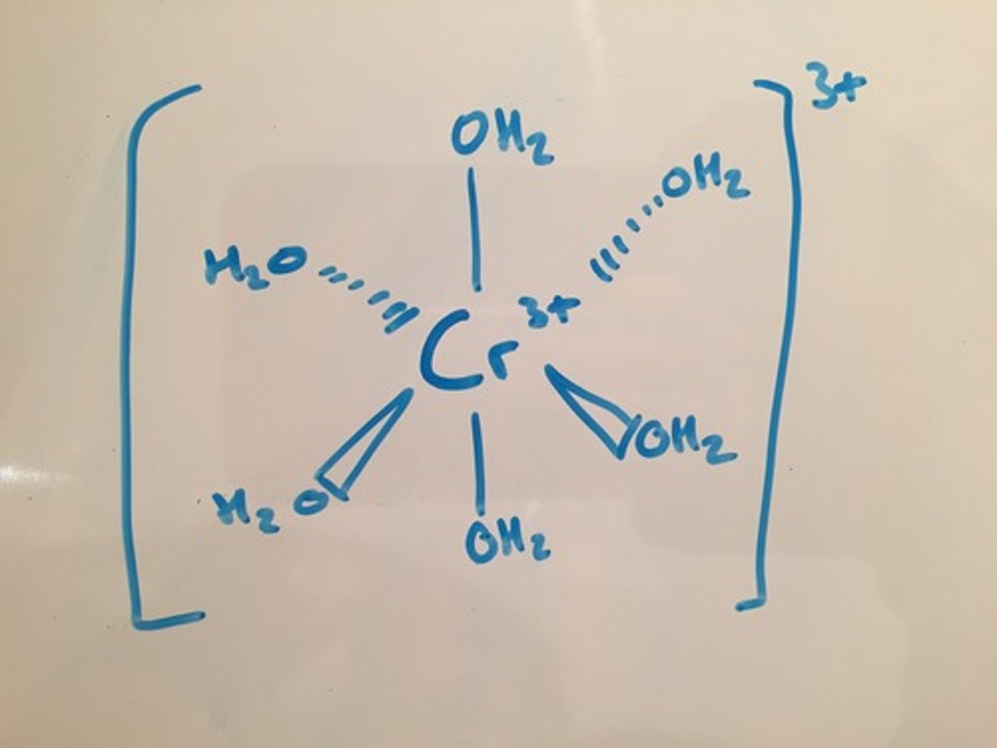 <p>6, as there are 6 molecules of water that donate a pair of electrons forming a coordinate (dative) bond</p>