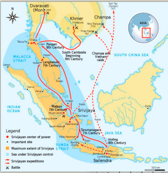 <p>● Control of the Malacca Strait effectively "put a target" on the Srivijaya Empire</p><p>● The empire forced ships to dock in their territory which made stops on the east coast of India unnecessary due to the ability of ships to travel further without needing to stop</p><p>● Chola Dynasty attacked Srivijaya over this, captured ruler, sacked cities</p>