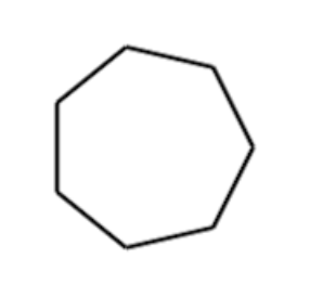 <p>the cycloalkane parent strand has 7 carbons</p>