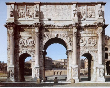 <p>Rilievi dell'arco di Costantino </p>