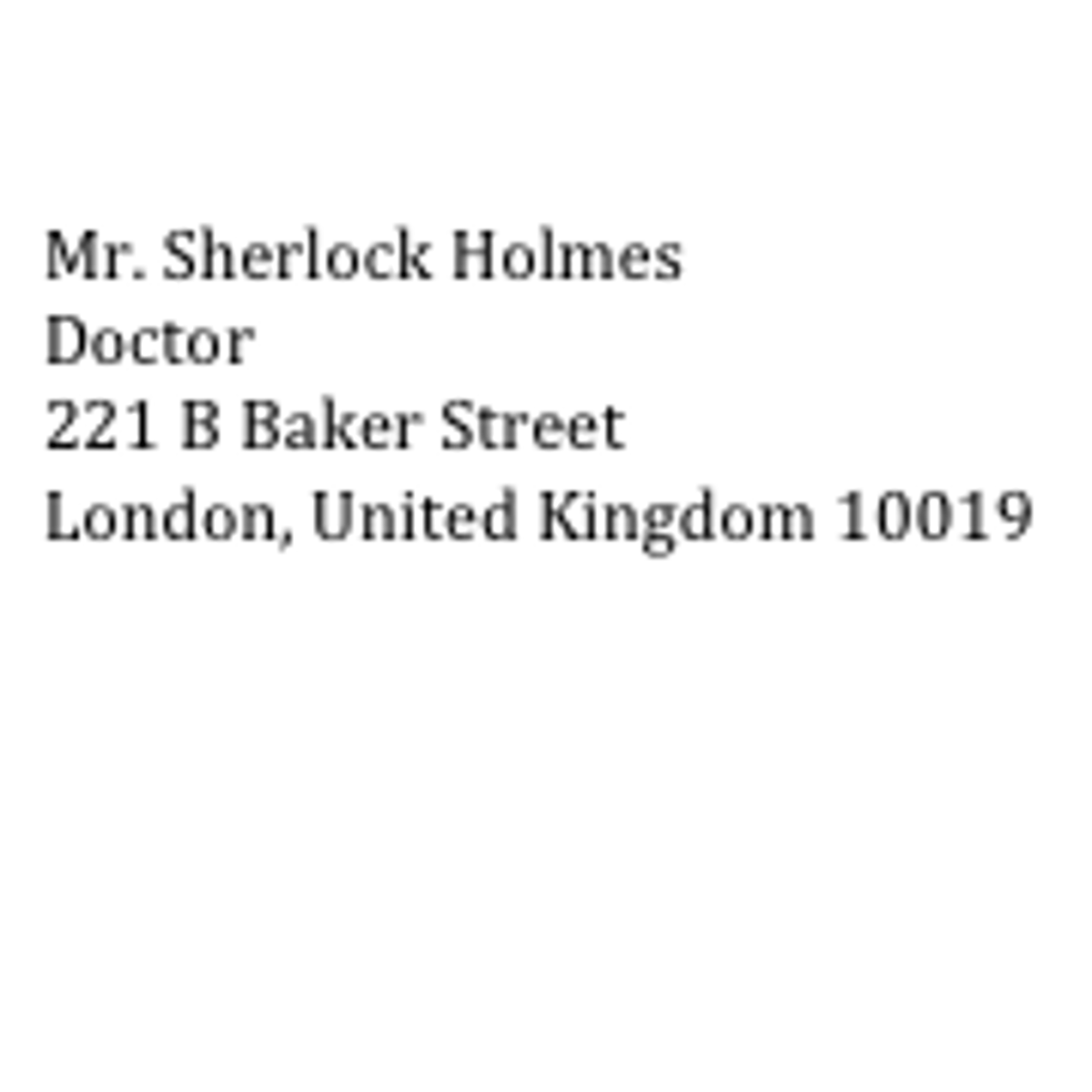 <p>address</p>