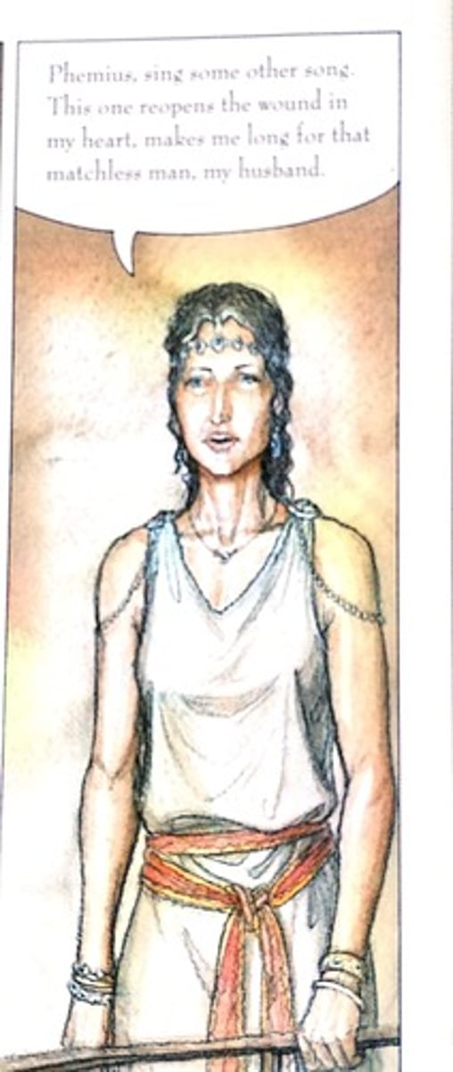 <p>Odysseus faithful wife. Renowned for beauty and wisdom.</p>