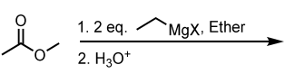 <p>Addition of a Grignard Reagent to an Ester</p>