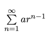<p>Geometric Series</p>