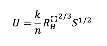 k is equal to 1 m1/3 s-1 in SI units 