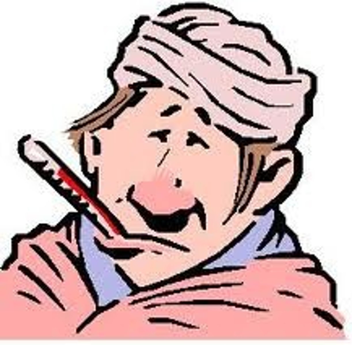 <p>to be sick</p>