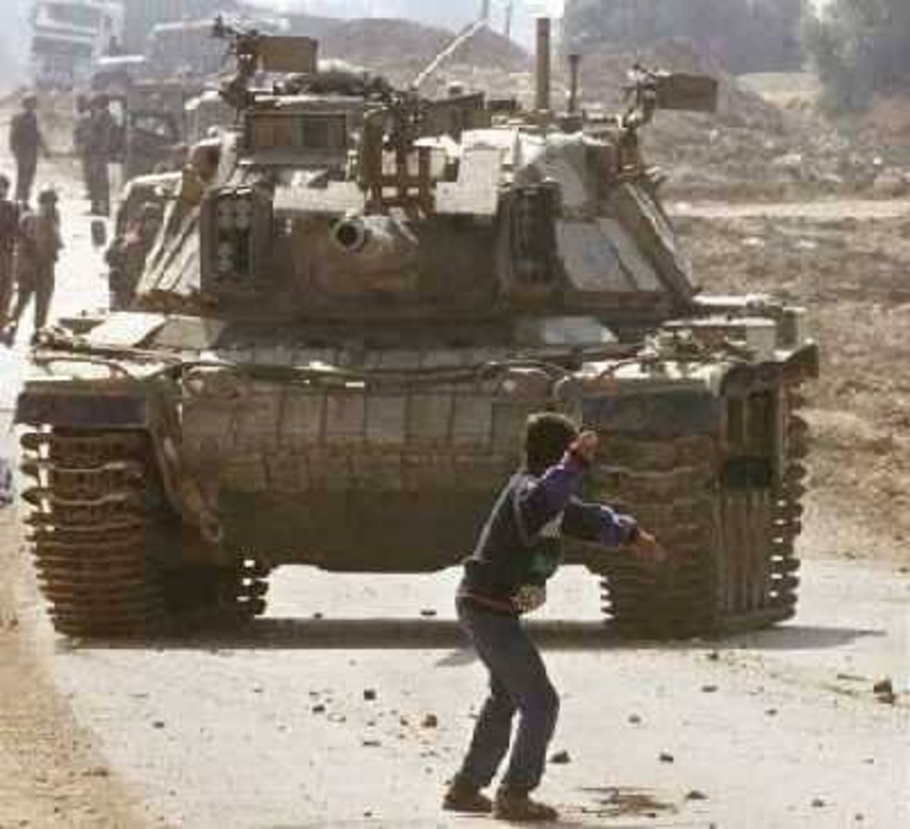 <p>Symbolic act of resistance during the first intifada.</p>