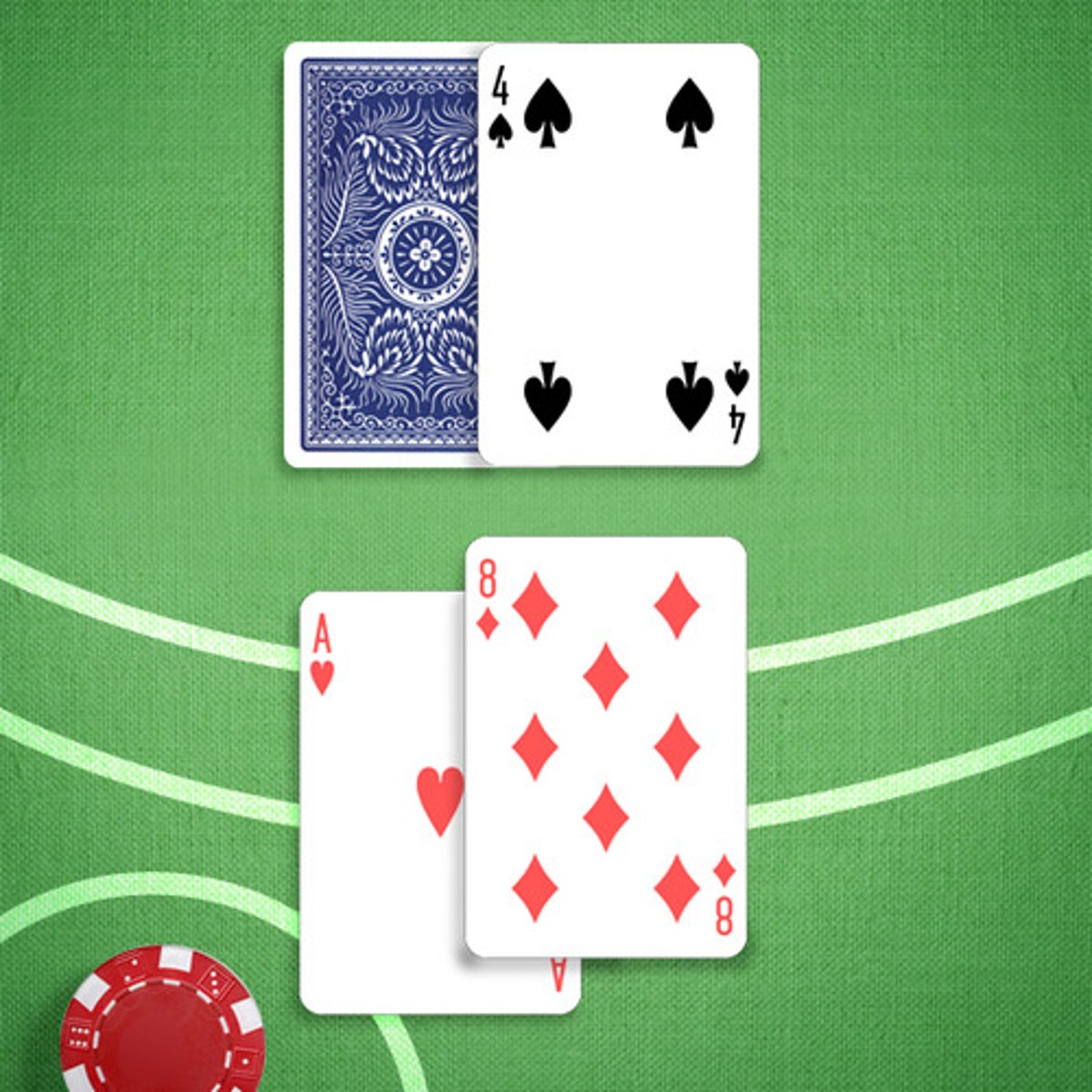 <p>You: 19</p><p>Dealer's Upcard: 4</p>