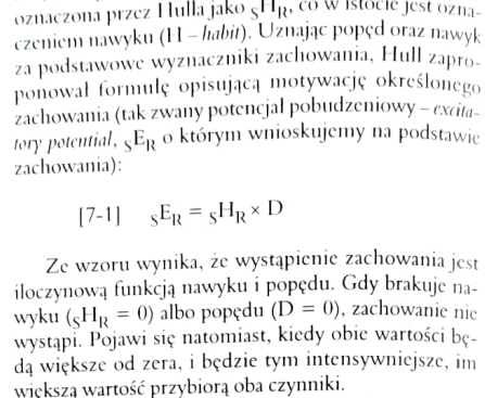 <p>iloczynowa funkcja nawyku i popędu</p>