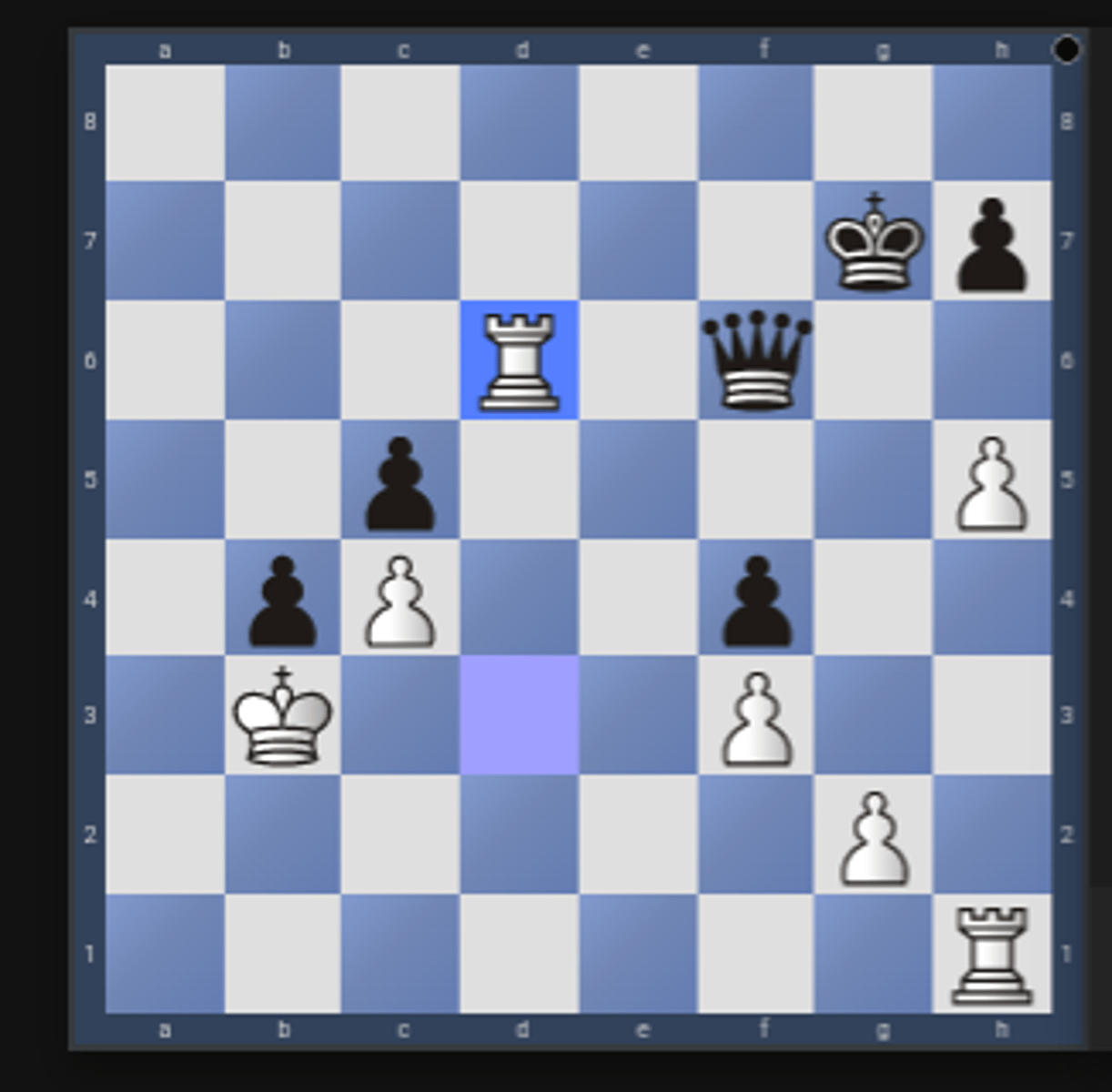 <p>A tactic that involves simply taking or exposing undefended pieces in some way would qualify. Under this theme, one might also consider a forcing combination that climaxes with a double attack, with one or more of the targets being undefended.</p><p>1.Rxd6 </p><p>white blunders, leaving the rook hanging</p><p>1...Qxd6 </p><p>and black punishes the mistake</p>