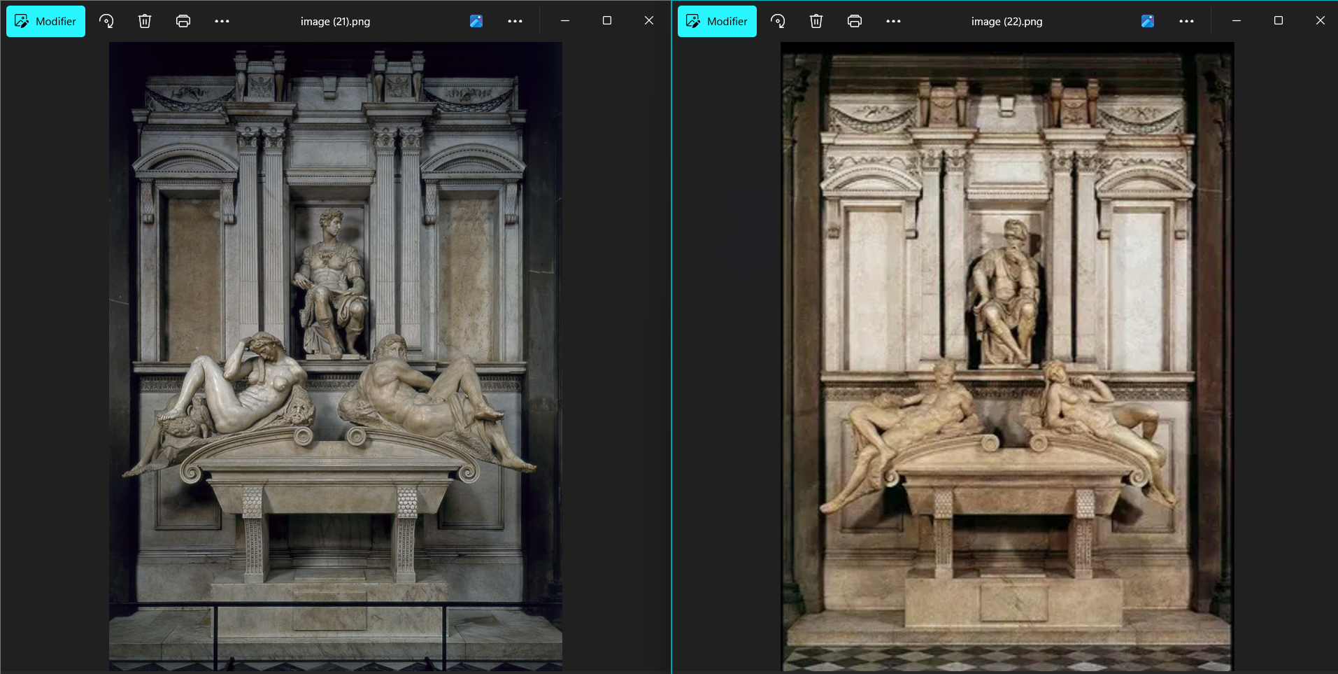 <p>Comparaison de deux tombeaux part 1</p>