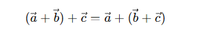 <p>Is vector addition associative?</p>