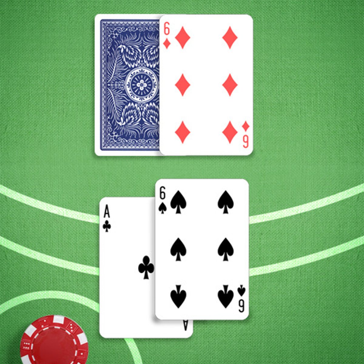 <p>You: 17</p><p>Dealer's Upcard: 6</p>