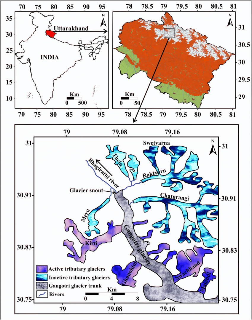 <ul><li><p><span>One of the largest glaciers in the himalayas</span></p></li><li><p><span>Glacial retreat could alter stream-flow characteristics</span></p></li><li><p><span>30km long and 0.5-2.5km wide</span></p><ul><li><p><span>Retreated ~900m&nbsp; since 1990</span></p></li></ul></li></ul><p></p>