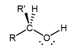 <p>Two alkyl groups are attached to the carbon with the -OH group</p>