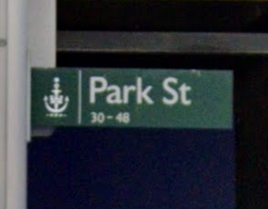 <p>Which city is this street sign unique to?</p>