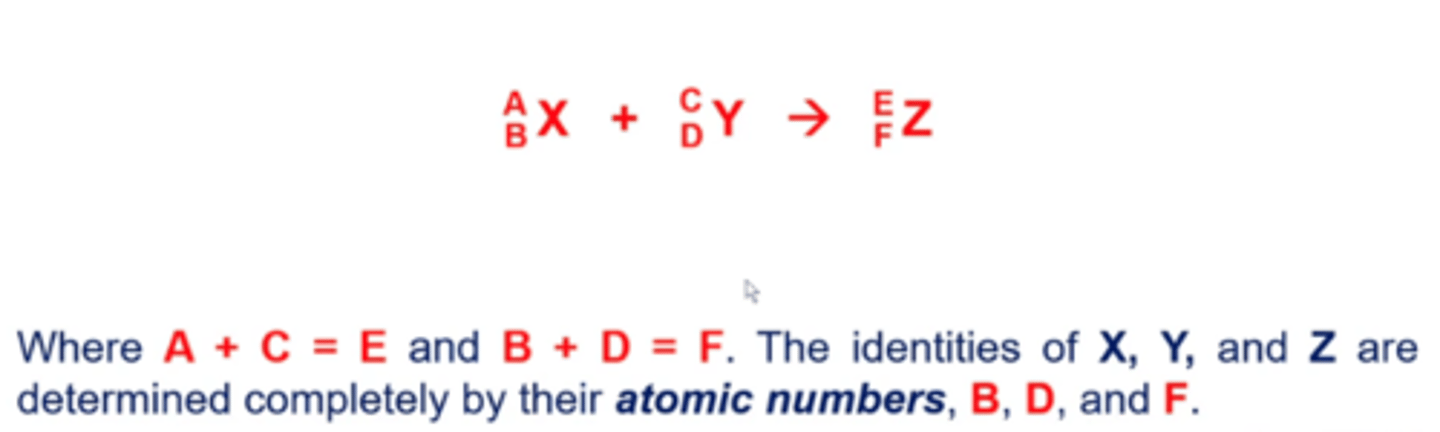 <p>both fission and fusion give off energy</p><p>-mass gets converted into energy in these reactions</p>
