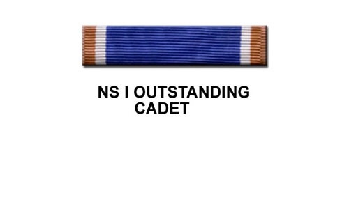 <p>How does one earn the Outstanding NS1 Cadet ribbon?</p>