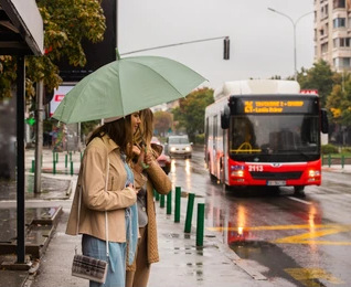 <p>(<em>adjective phrase</em>) bored or angry about (something) that happens too often</p><p>“I’m _______ walking. Let’s take a bus.”</p>