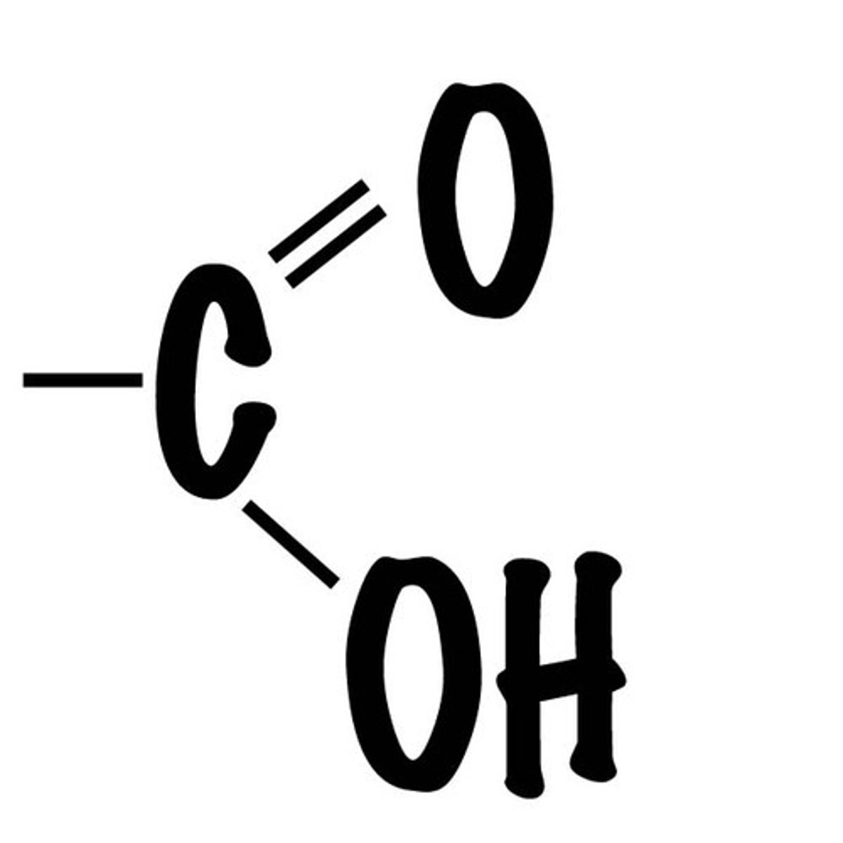 <p>A functional group present in organic acids that consists of a single carbon atom double-bonded to an oxygen atom and also bonded to a hydroxyl group.</p>