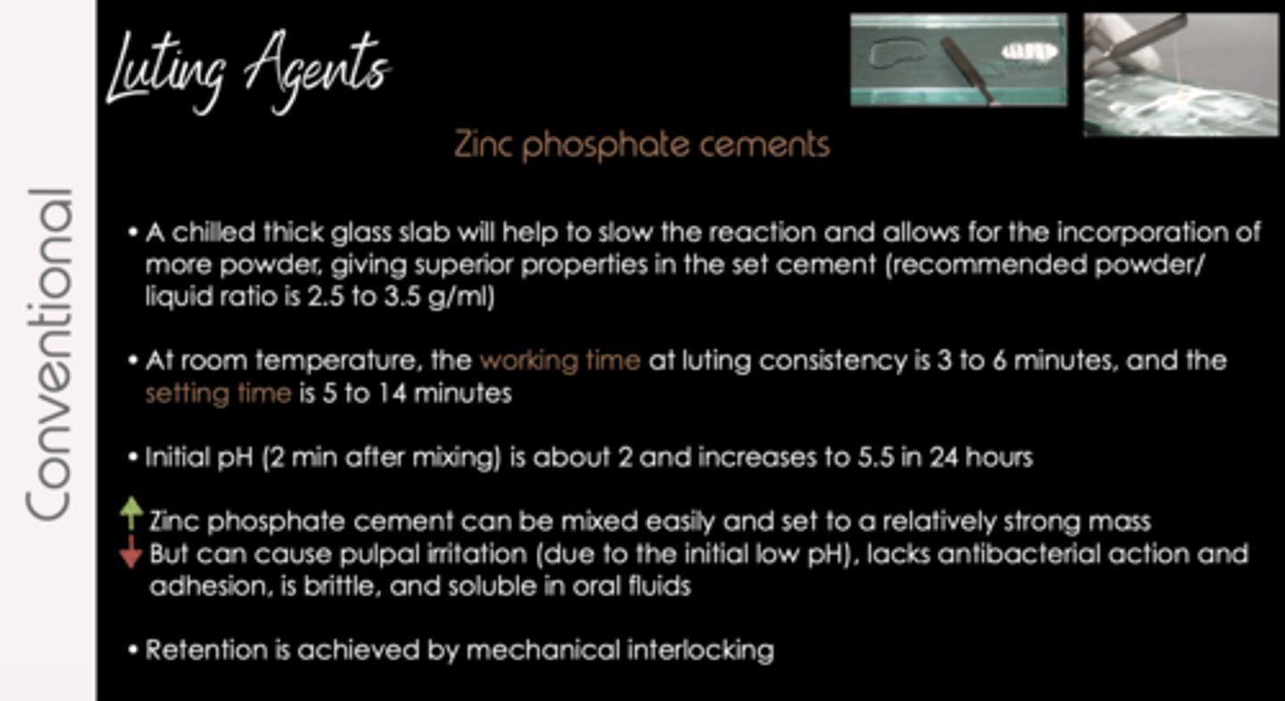 <p>Zinc phosphate cements</p>