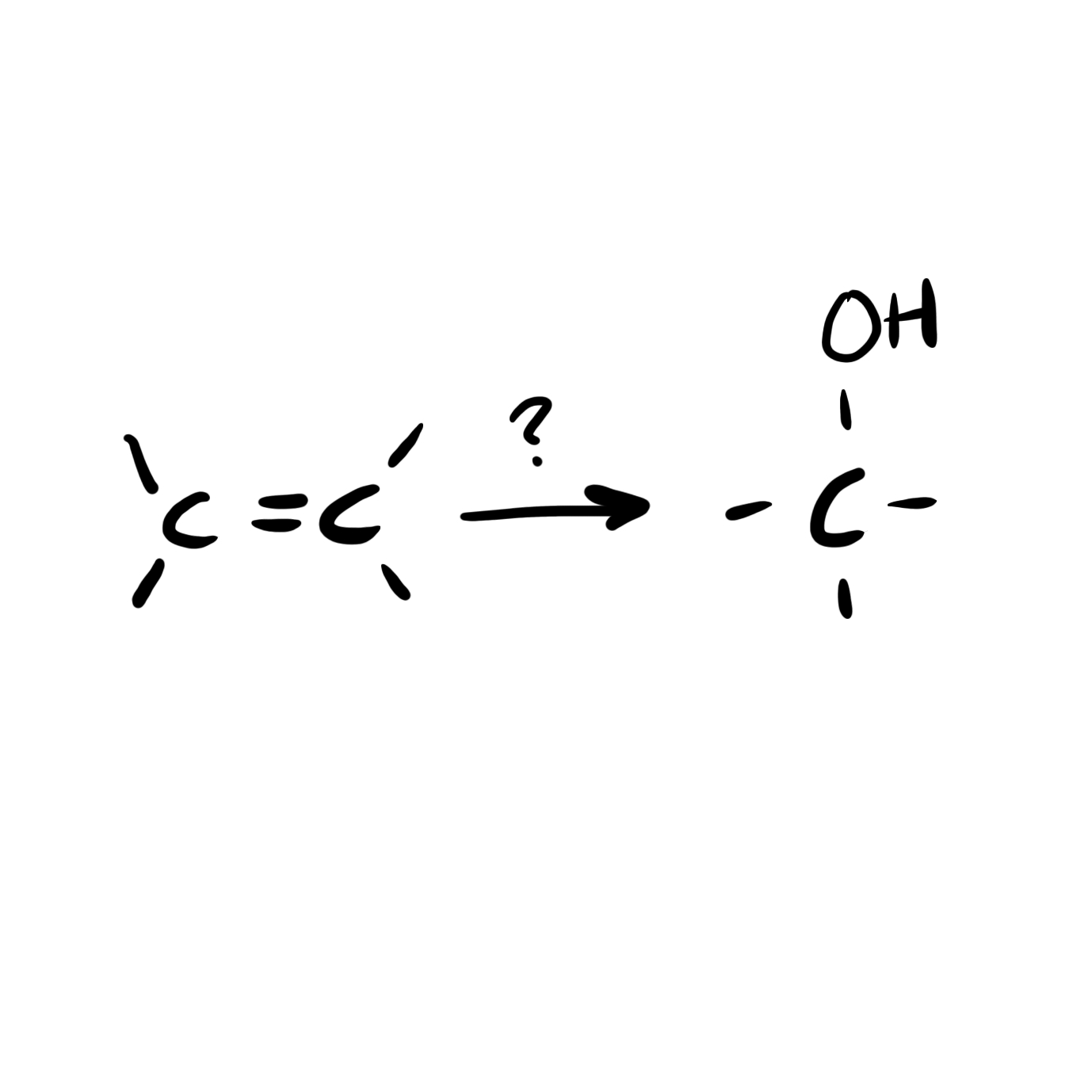 <p>Alkene → Alcohol</p>